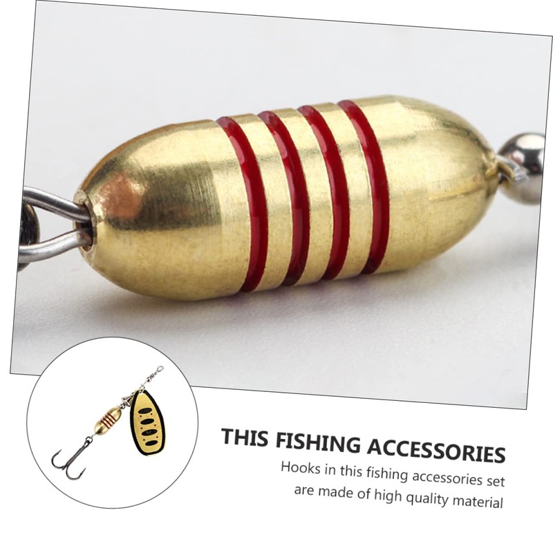 KOMBIUDA Fishing Lure Hooks Aluminium Alloy Replacement Bait for Freshwater