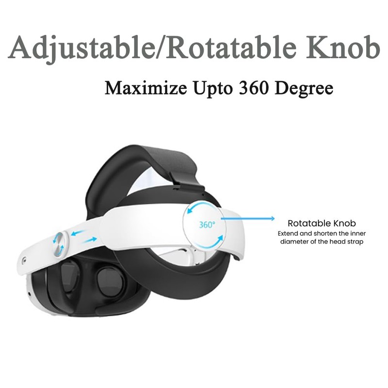 navor VR Headset Adjustable Comfortable Reduces Stress Head Strap VR
