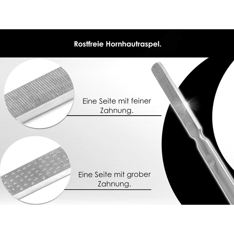 Professional Callus Rasp Pedicure Set Callus File in Case Foot