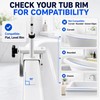 Bathtub Safety Grab Rail for Seniors, Fits 3.4 to 6.6"