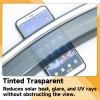 ZTT Smoke Tinted Window Deflector Wind Rain Guards For 2022-2024