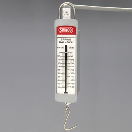 Carolina Pull-Spring Scales, 1,000 G x 10 G/10 N x 0.2 N, Silver, Analog, Digital, Metal, Educational