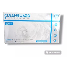 Cleanguard  Guante Latex Cleanguard Libre De Polvo Grande 100 C/u