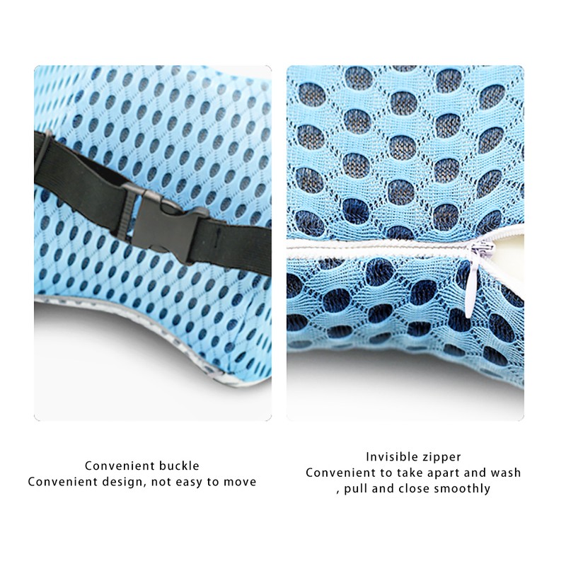 Lumbar Support Memory Foam Pillow Bed Cushion for Sleep Lower