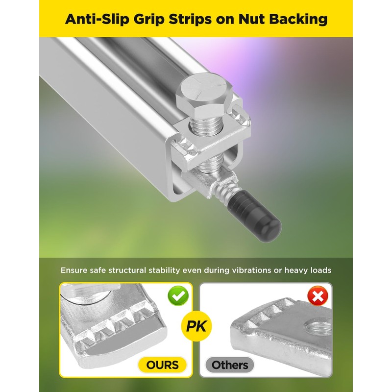 GZBEVITAR Seismic Rod Stiffener for 1-5/8" Strut Channel, Thickened Galvanized