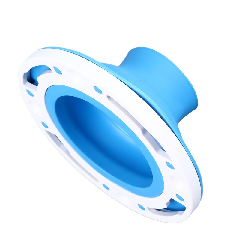 Toilet Flange Repair Kit Blue Durable Silicone ABS Easy Installation