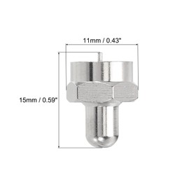 MECCANIXITY 75 Ohm Coax Cap Coaxial Terminator 4pcs F Male RF End Caps Adapter Waterproof Dustproof for TV Antenna, Amplifier, Splitter, Coaxial Cable