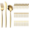 ERVILO 60-Piece Gold Silverware Set for 20, Food Grade Stainless