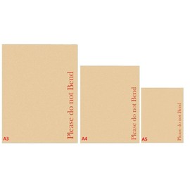 A3 A4 A5 Brown Cardboard Envelopes Hardboard Envelope Manilla Please Do Not Bend Printed (10, A3)
