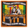 Agent Orange Service Ribbon Patch with Glue Back