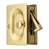 Premium Quality Mid-Century Pocket Door Privacy Lock Set in Polished