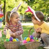 JOYIN 80 Packs Pre-Filled Easter Eggs with Toys and Stickers,