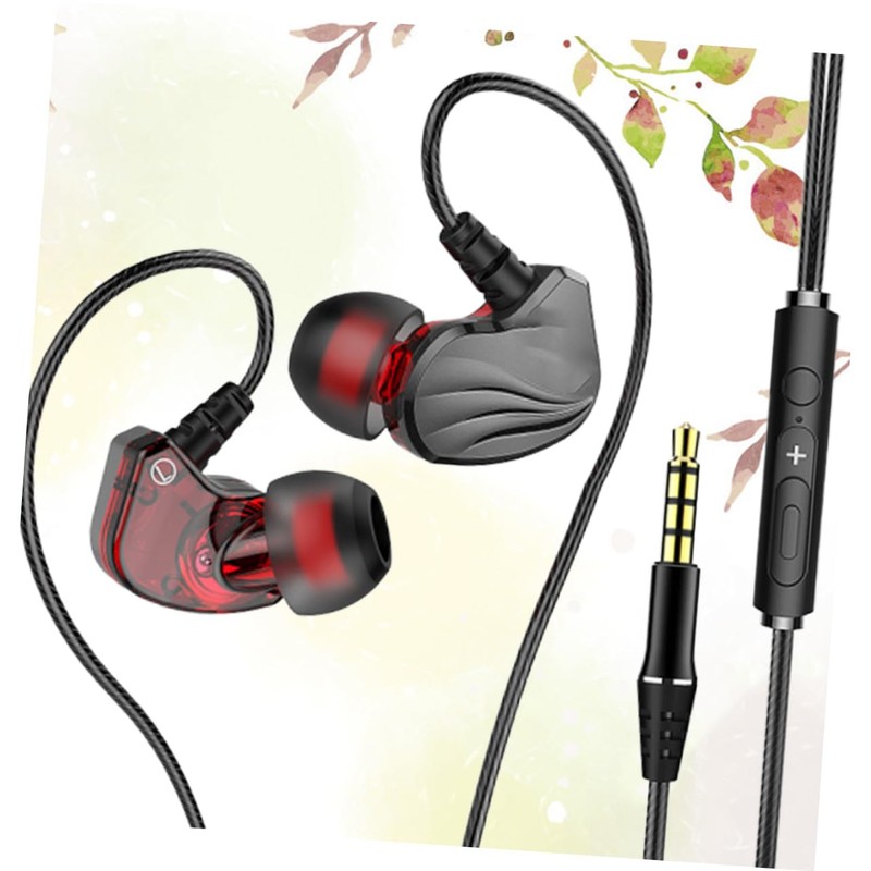 TEHAUX Ear Wired Earphone with Subwoofer Bass Earbud Headset for