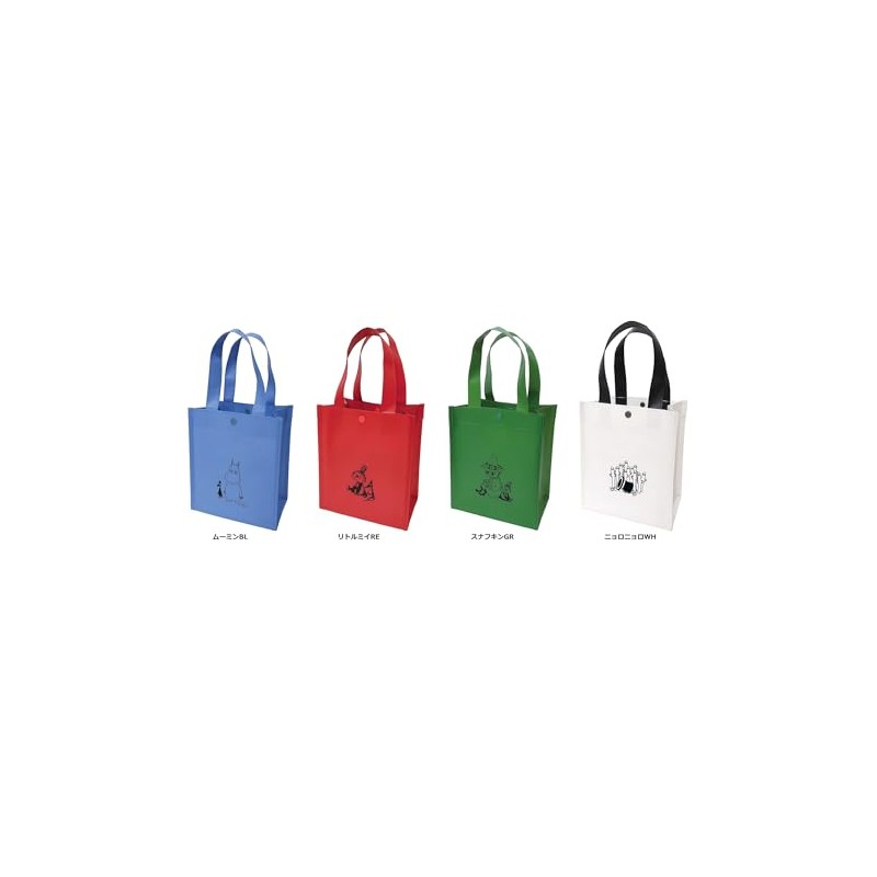 Indigo MOOMIN MV692 Moomin Plastic Tote Bag, Snuffkin Green