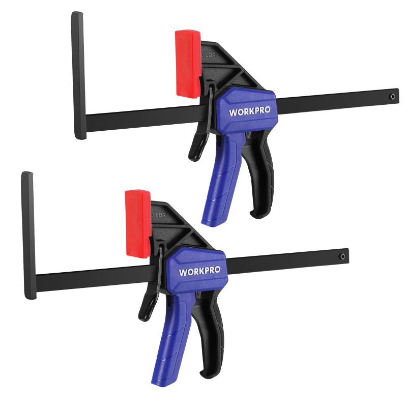 WORKPRO 9" Track Saw Clamps, Quick Release Track Saw Guide