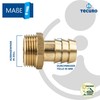 tecuro Hose Nozzle (Suction Cup) – Brass-Untreated