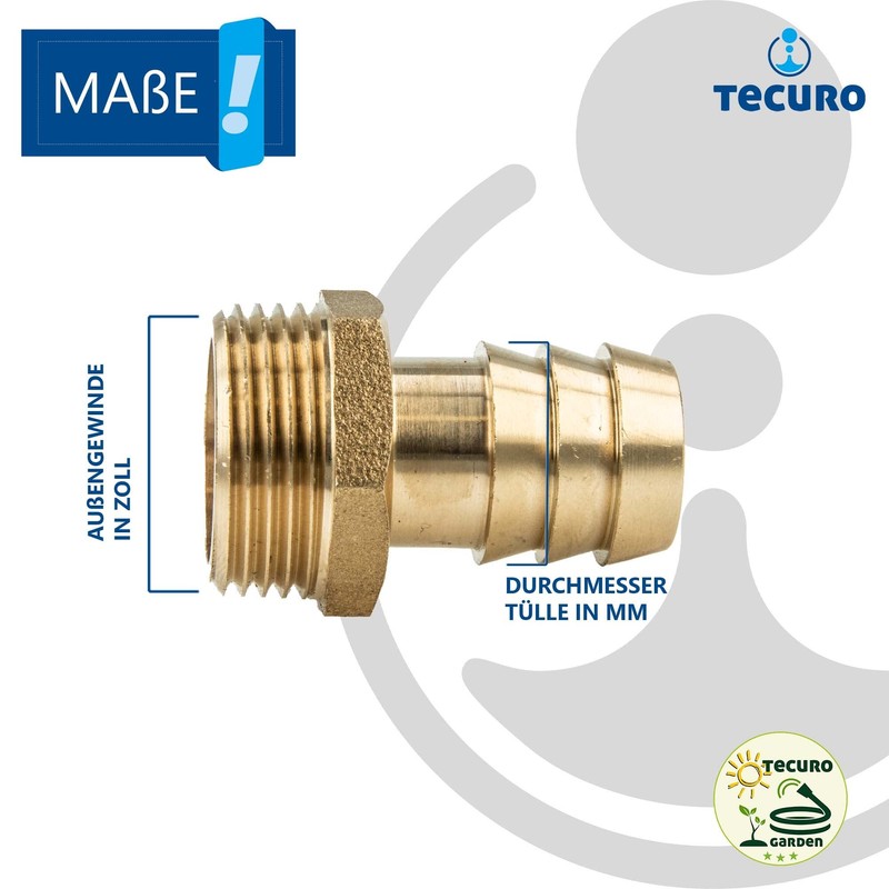 tecuro Hose Nozzle (Suction Cup) – Brass-Untreated