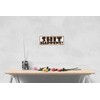 Tin Sign 27 x 10 cm Curved "Ich war noch
