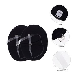 Minkissy 2sets Outdoor Armpit Pad Polyester Underarm Pad Absorbent Travel for Women 2pairs*2