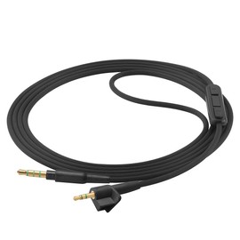 GEEKRIA QuickFit Audio Kabel Kompatibel mit Bose Around-Ear AE2, AE2i, AE2w Kopfhörer, 2.5mm AUX Ersatz-Stereokabel für Kopfhörer mit Inline-Mikrofon und Lautstärkeregler (1.2m)
