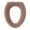 OKA Jersey Toilet Seat Cover O-Type Brown (Knit Washable Nordic)