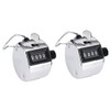 Handheld Clicker Counter, 4 Digit Display Manual Mechanical Counter, Hand