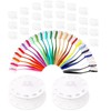 Yoseng 24 Colors Ink Blending Brushes, Background Blenders,Ink Blending Tools