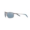 Costa Del Mar Men's Turret Rectangular Sunglasses, Matte Dark Gunmetal/Grey