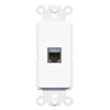 RiteAV 1 Port CAT7 Wall Plate Insert Module Rocker [White]