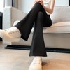 Weila Women's Bootcut Yoga Pants: High-Waisted Plus Size Shark Leggings (Spring Collection) Outer Aviator Black [Regular Size]+L 5ea