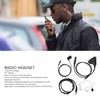 Throat Mic Headset 7.1mm Plug with PTT Adapter Push to