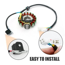 MDEOOSKY 4BD-15451-01-00 Stator and Gasket, Replacement for Yamaha Timberwolf 250 YFB250FW 4WD 1994-2000 Replacement for Tracker 250 YFM250 2WD 1999-2000, Replaces 4BD-85510-20-00