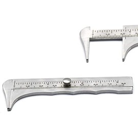 AAProTools Mini Vernier Caliper 8cm/3.25inch Stainless Steel Metri/British System Portable Measurement Tool for Jewelry Jade Bowlder