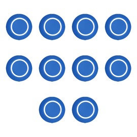 GAOLAOSY 10PCS Car Door Shock Absorber, Dot Anti-Collision Side Door Bumper Protection Sticker, Self-Adhesive Car Soundproof Crash Pad, Universal Vehicle Slam Stopper Accessories (Blue)