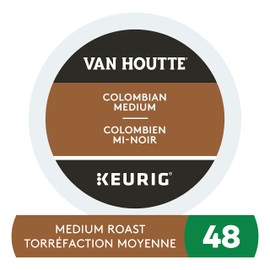 Van Houtte Colombian Medium Roast K-Cup Coffee Pods, 48 Count For Keurig Coffee Makers