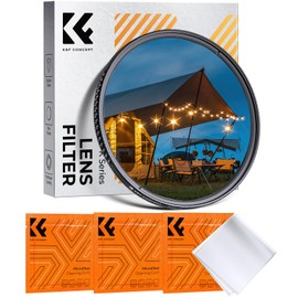 K&F CONCEPT 82mm Star Filter 6 Points Cross Short Ray Starburst Variable