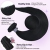 WindTouch Clip in hair Extensions for Women Real Human Hair,
