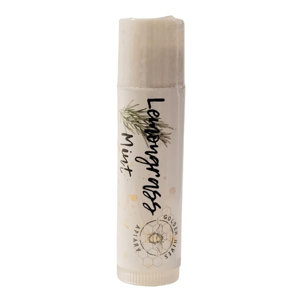 Lemongrass Mint-Moisturizing Lip Balm With Raw Beeswax & Organic Cocoa