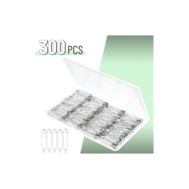 Mr. Pen Oversize Safety Pins - 2.2 Inch, 300 Pack,