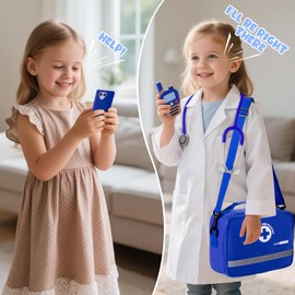 Doctor Kit for Kids, 35 Pcs Kids Doctor Kit for Toddlers 3-5 with Medical Storage Bag & Real Stethoscope, Pretend Play Doctor Set for Fun Role Playing Game, Doctor Play for Kids Boys Girls