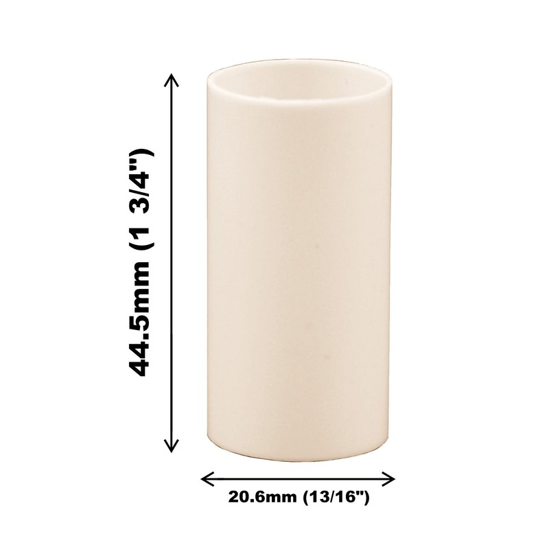 Creative Hobbies 1.75 Inch Tall Cream Plastic Candle Covers Sleeves