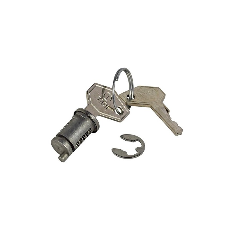 Osculati Nickel Hatch Lock Kit, Model 20.093.00, Key Unlock, Polycarbonate,