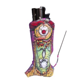 Toker Poker - Clipper Lighter Case Multi Tool, Alice Collection - All Inclusive Tool for Camping and Other (Clockmaw)