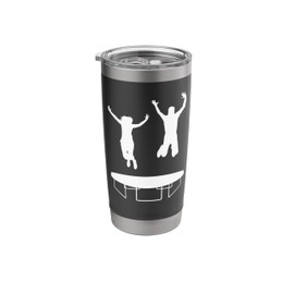 Trampoline Jump Squad Fun Bounce Energy Humor Stainless Steel Insulated Tumbler