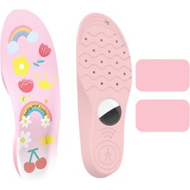 plantilla de zapatos para Airtag, Inserciones para AirTag Holder para Niños y Ancianos, Estuche para AirTag para Rastrear Tus Pasos y Zapatos,Airtag Case (Rosa-arcoíris, 155-170)