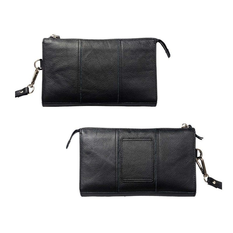 DFV mobile - Exclusive Genuine Leather Case Handbag Compatible with