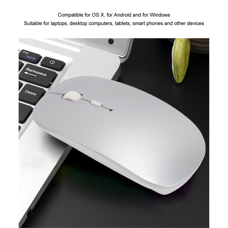 Wireless Mouse 2.4G Bluetooth Dual Mode Mouse 3 DPI Adjustable