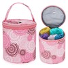 Dasonwin Portable Yarn Storage Bag - Pink Crochet Bag Organizer