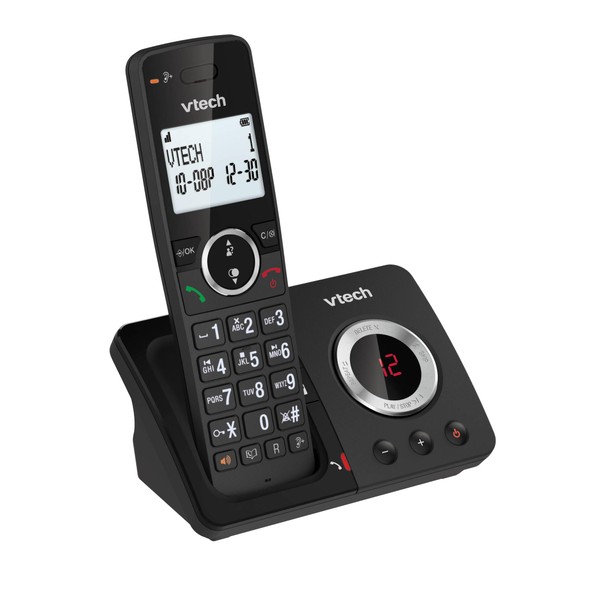 VTech VTech ES2050 DECT Cordless Phone with Answering Machine,Call Block,Easy-to-Read