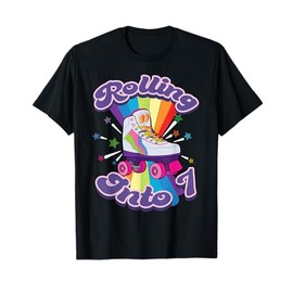 Roller Skating 7 Years Old 7th Birthday Girl Skate 80's Gift T-Shirt